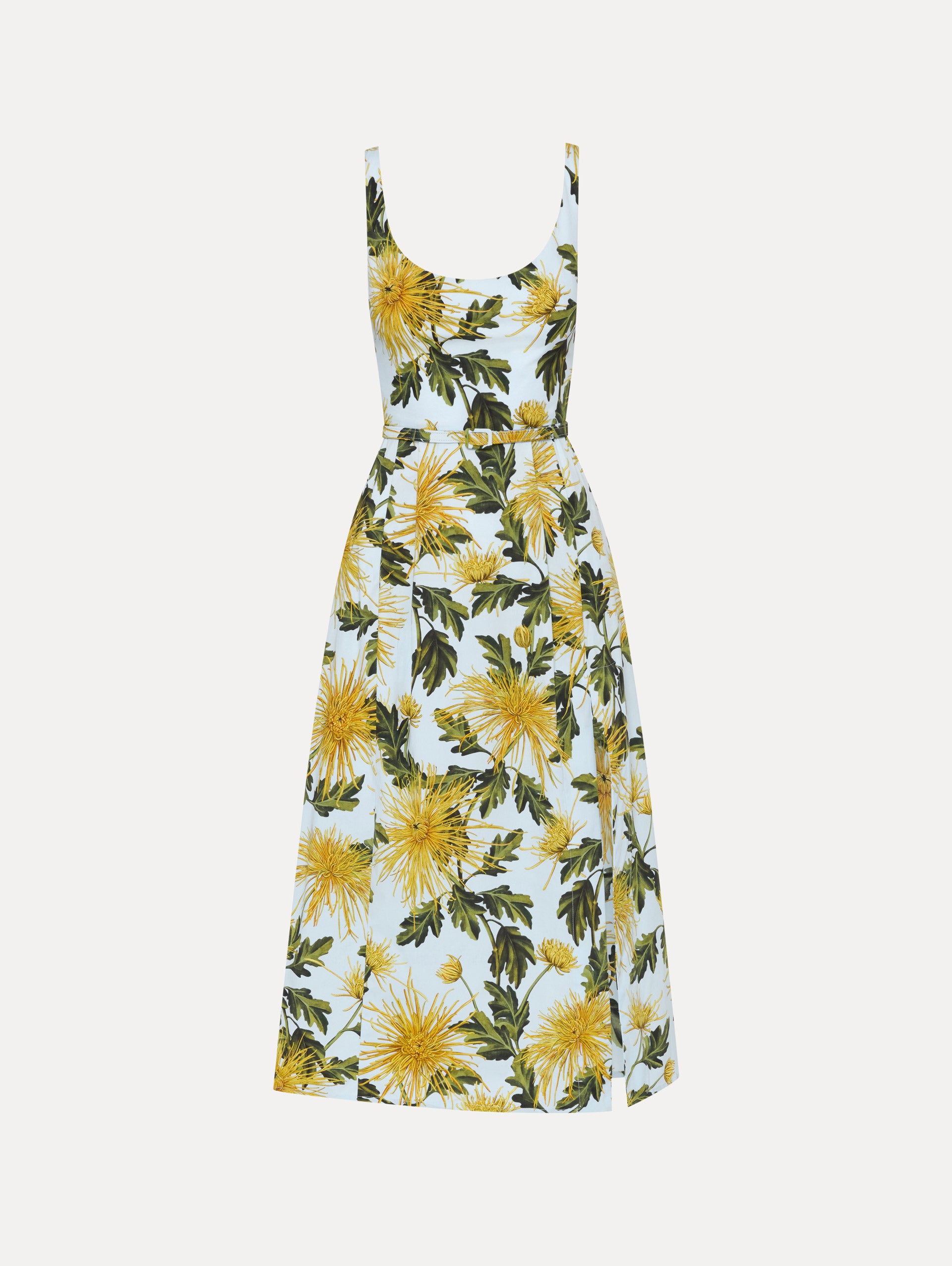 Chrysanthemum Cotton Poplin Tank Dress