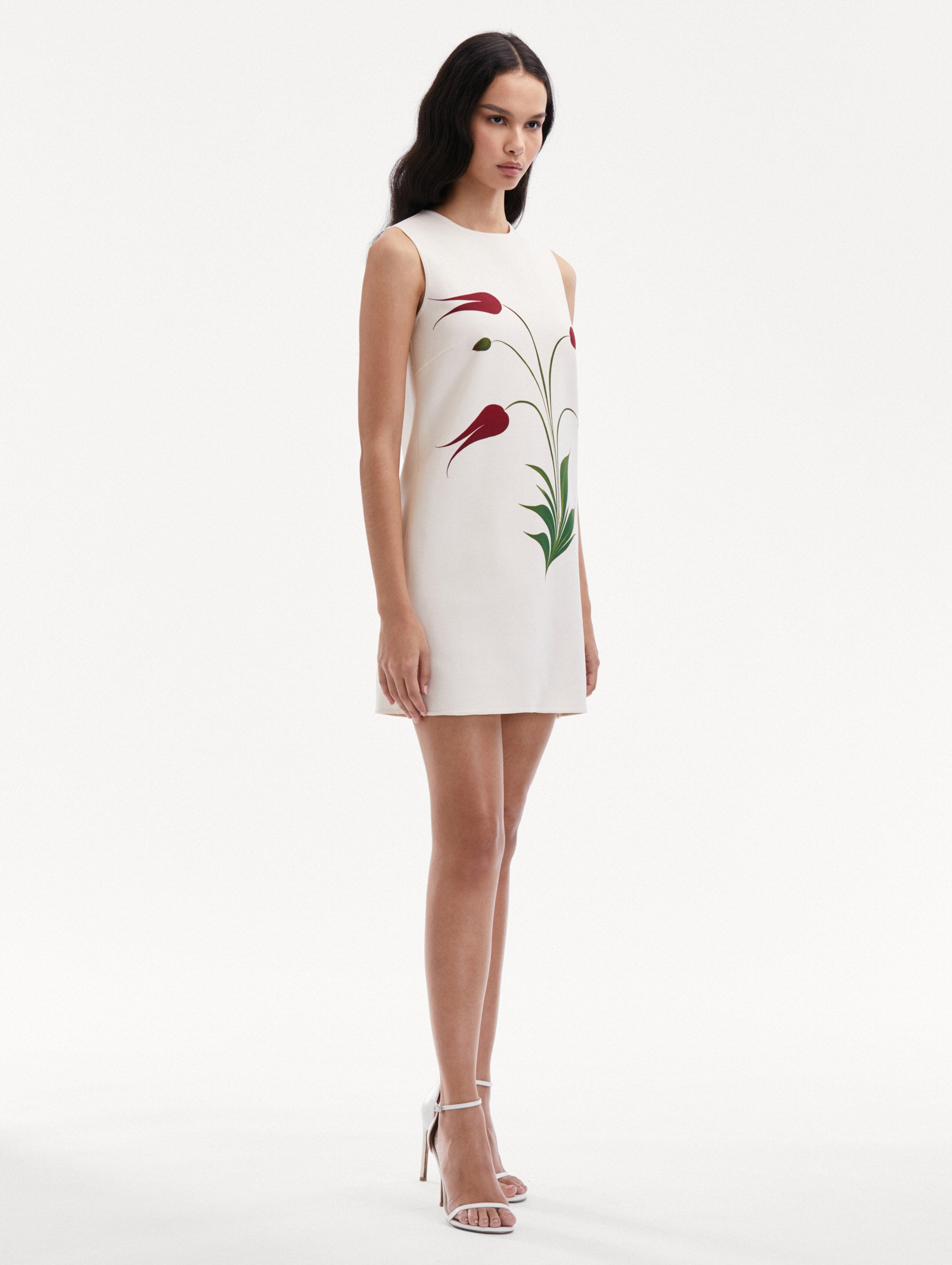 Marbled Tulip Shift Dress Side View