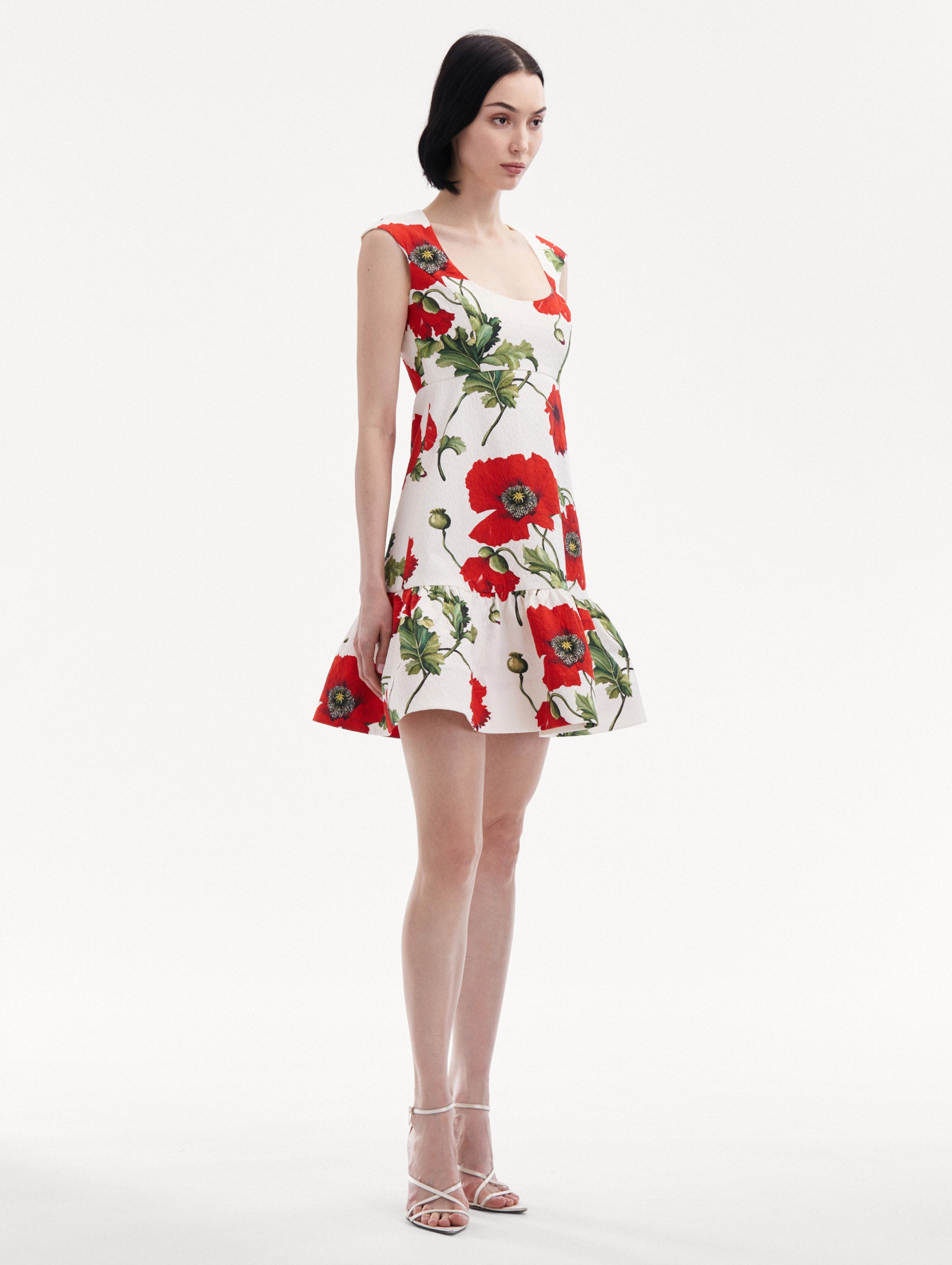 Poppy Cotton Cloqué Dress Side View