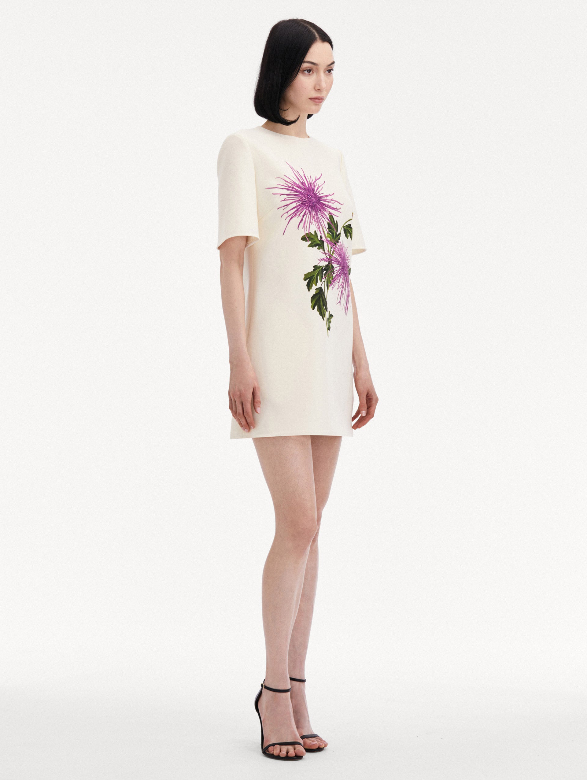 Chrysanthemum Shift Dress Side View