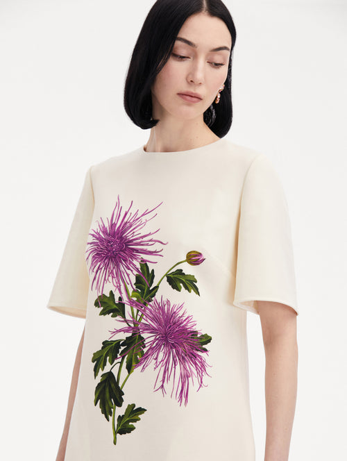 Chrysanthemum Shift Dress Zoom View