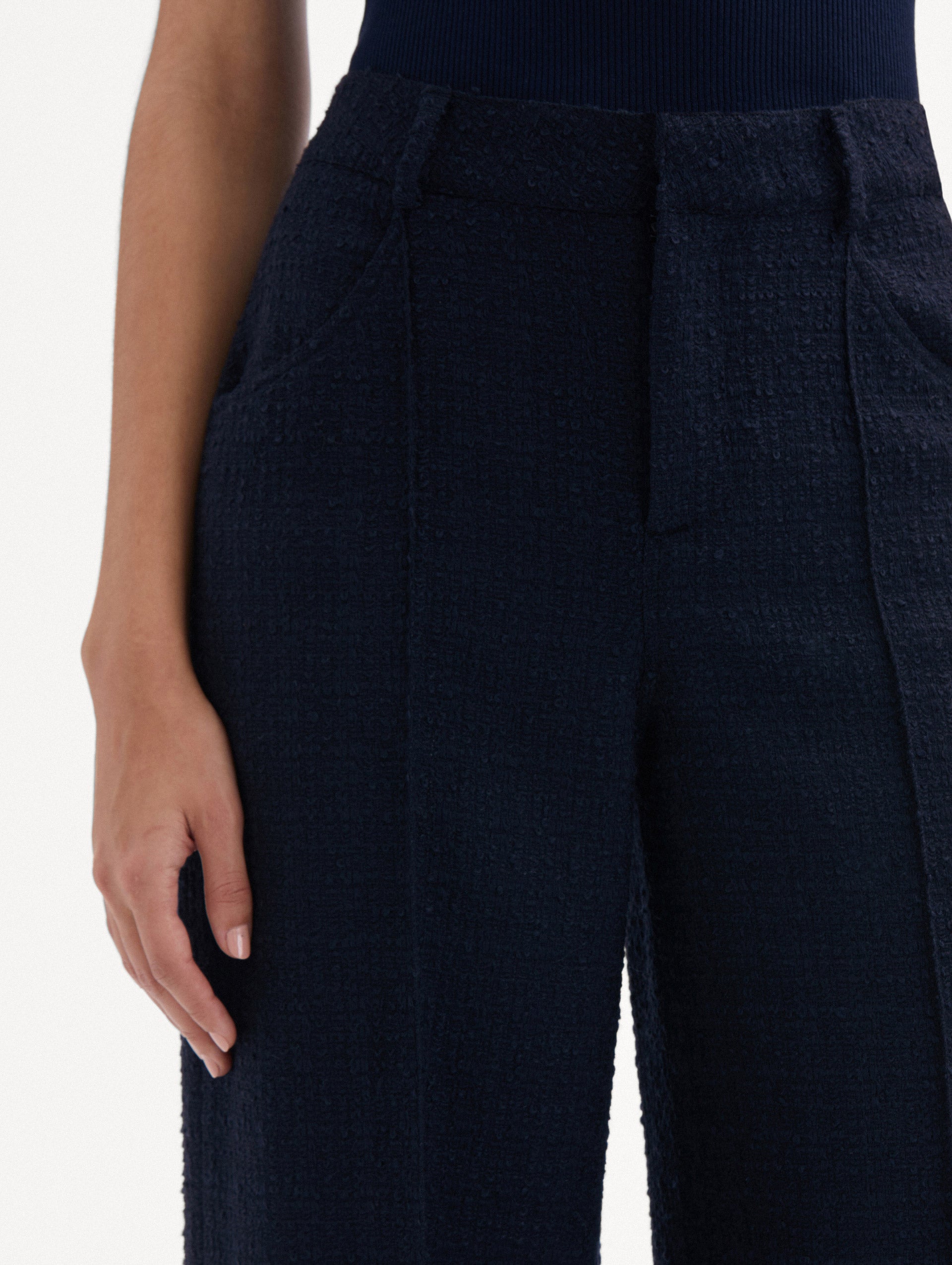 Cropped Tweed Pant Zoom View