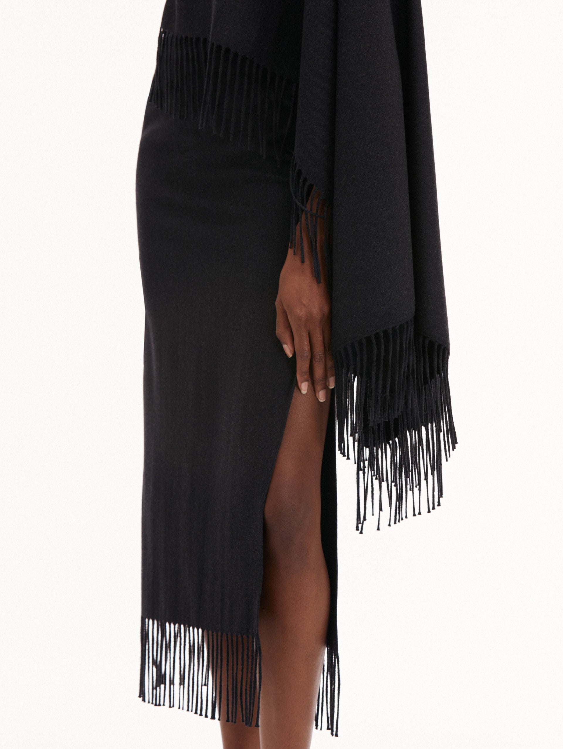 Fringed Cape Midi Dress
Zoom View