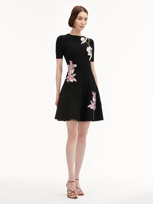 Orchid Threadwork Jacquard Dress
Side View