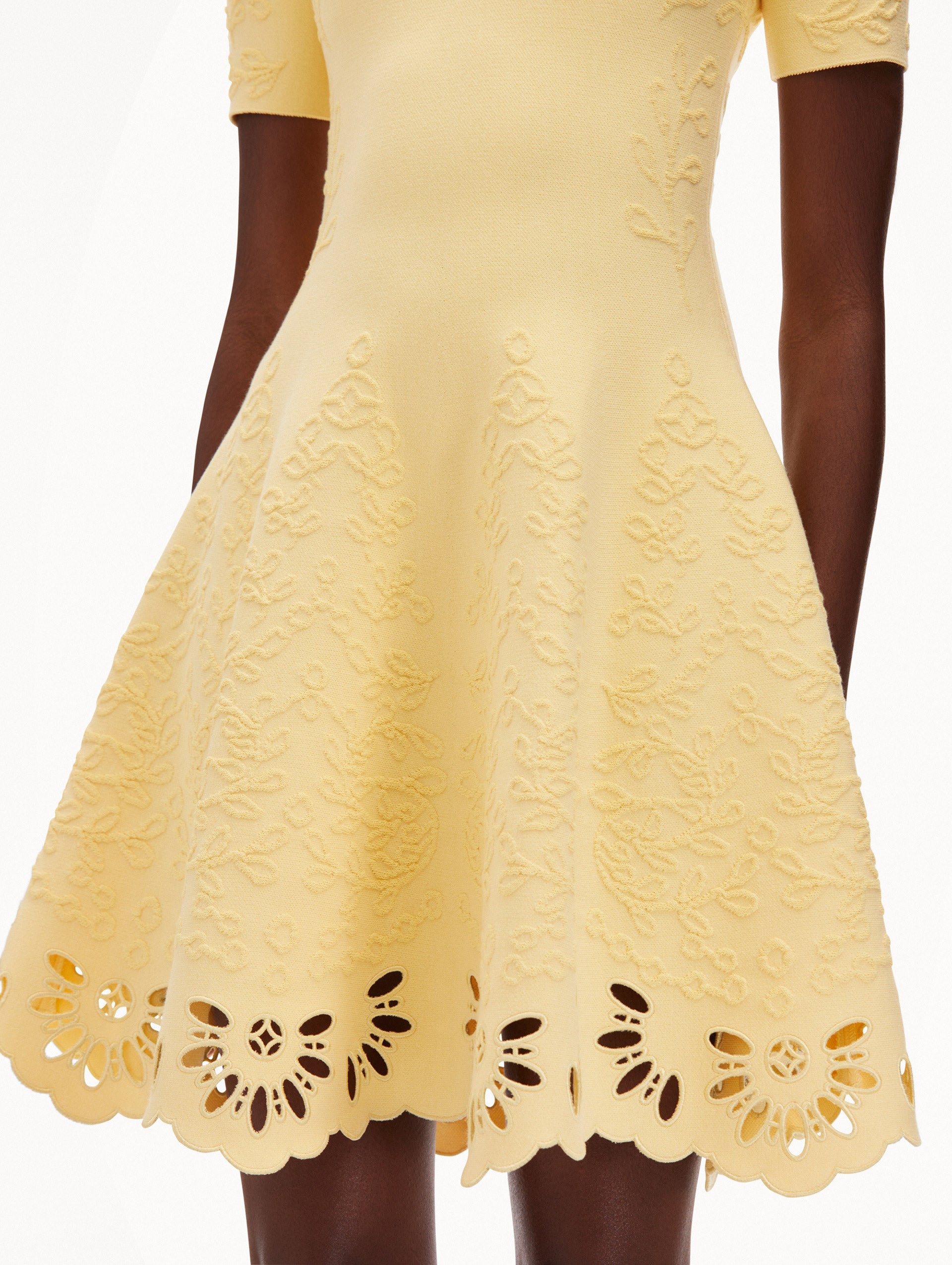 Eyelet Jacquard Dress Zoom View