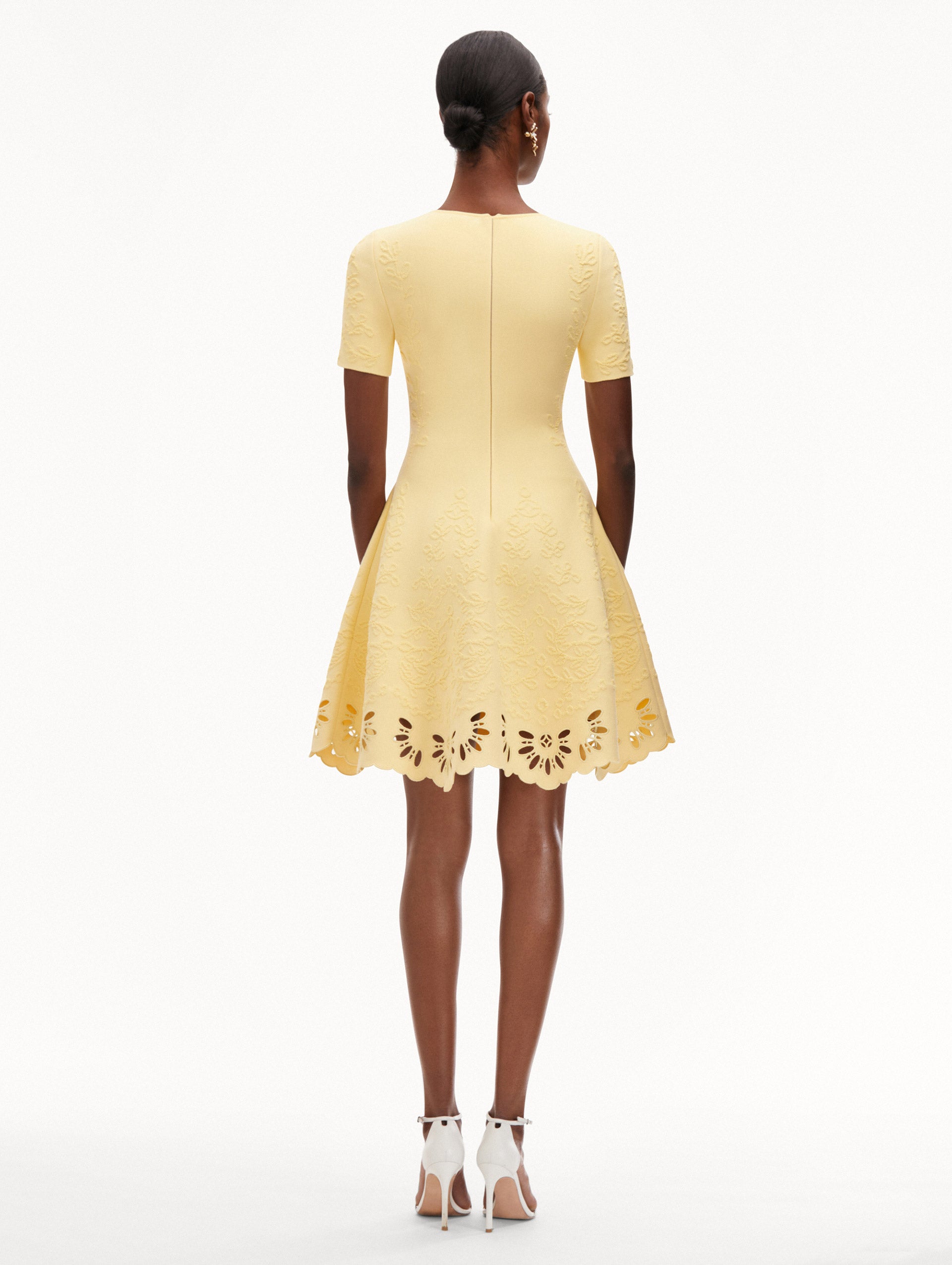 Eyelet Jacquard Dress Back View