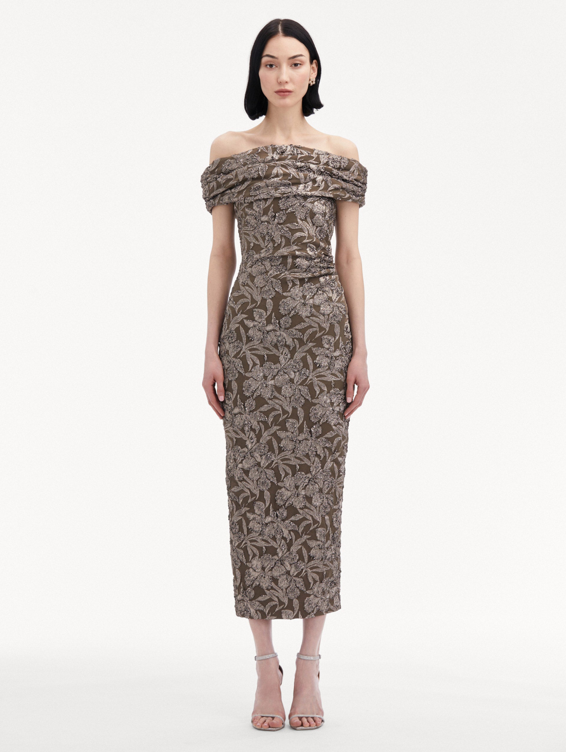 Jacquard cocktail dress sale