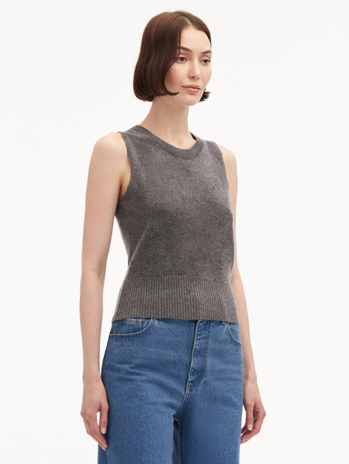 Wool-Blend Tank Side View