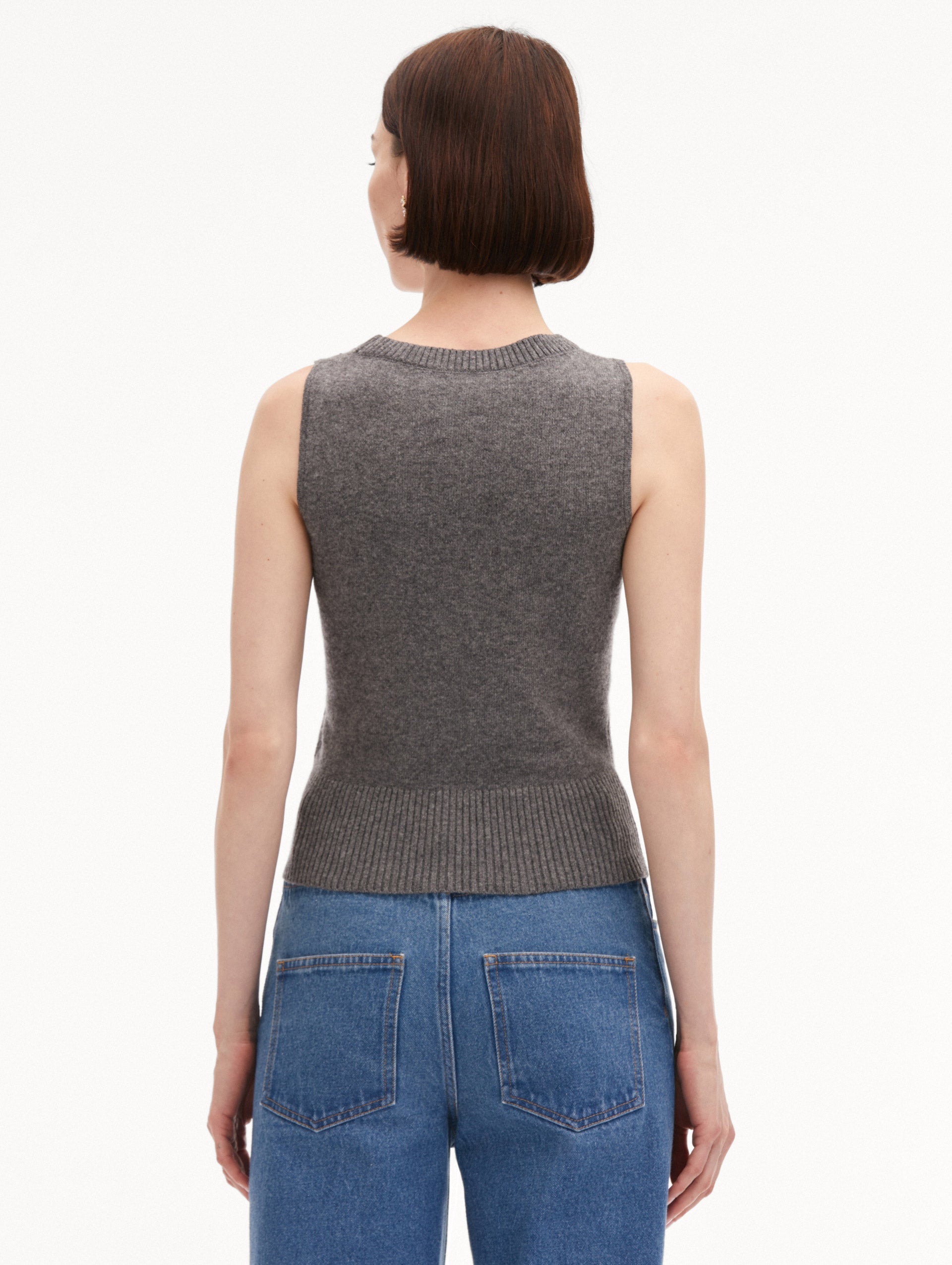 Wool-Blend Tank Back View