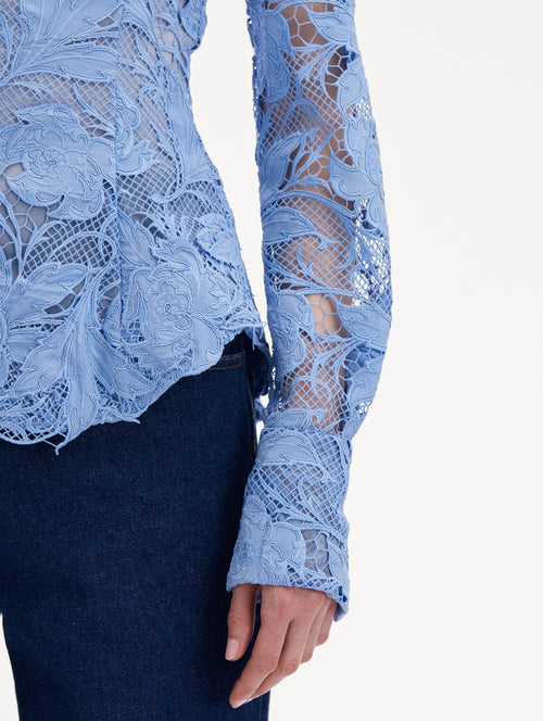 Poppy Guipure Lace Blouse Zoom View