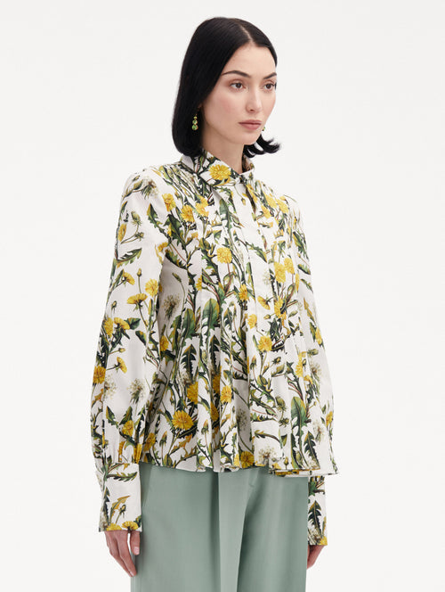 Dandelion Cotton Poplin Blouse Side View