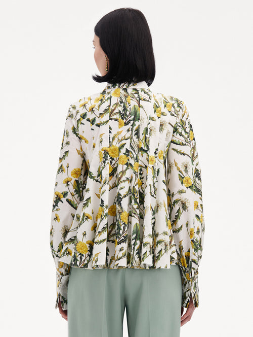 Dandelion Cotton Poplin Blouse Back View