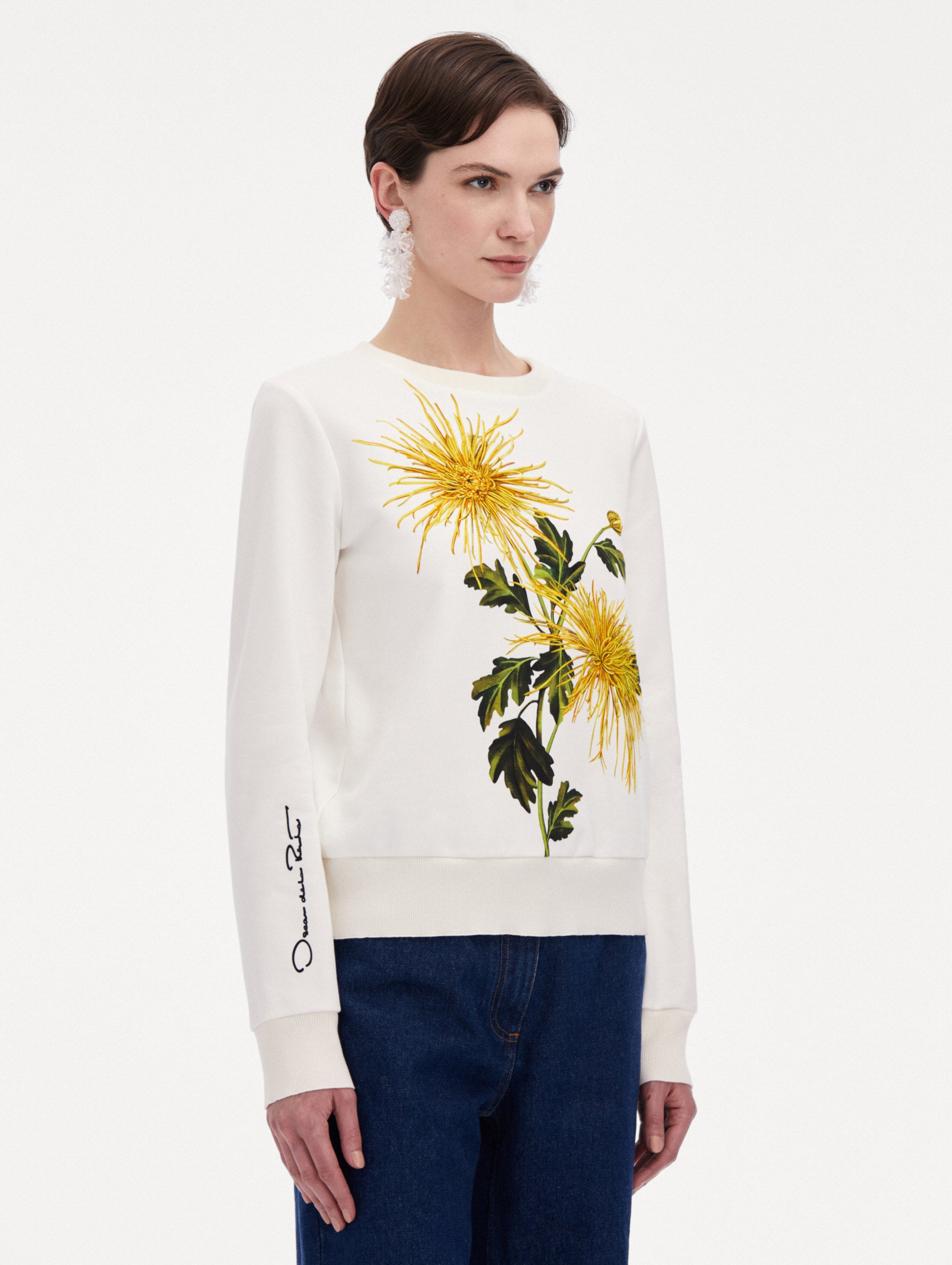 Chrysanthemum Jersey Pullover Side View