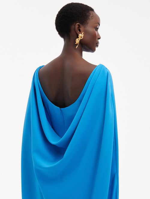 Cowl Back Silk Georgette Caftan Zoom View