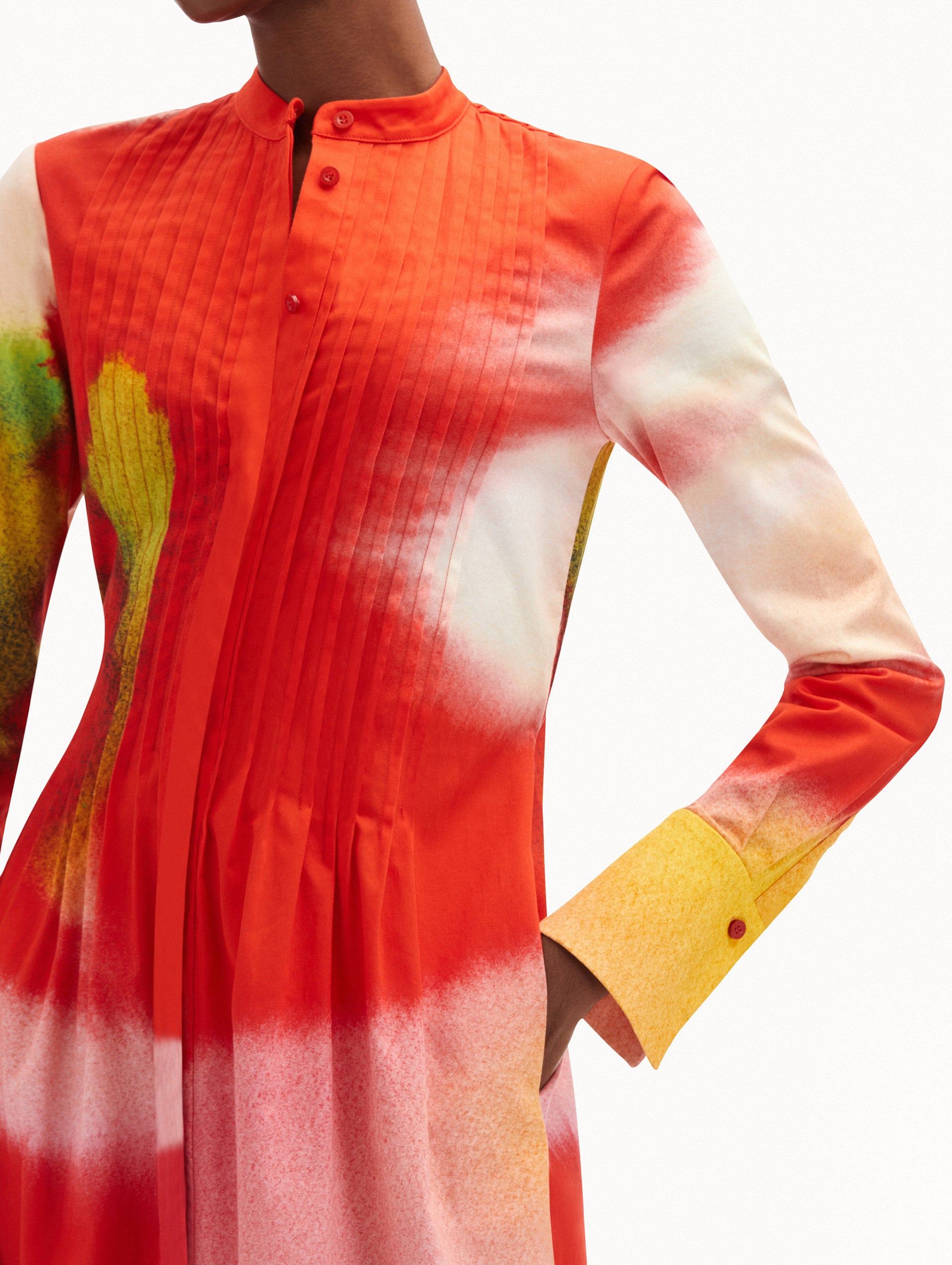 Abstract Watercolor Caftan Zoom View