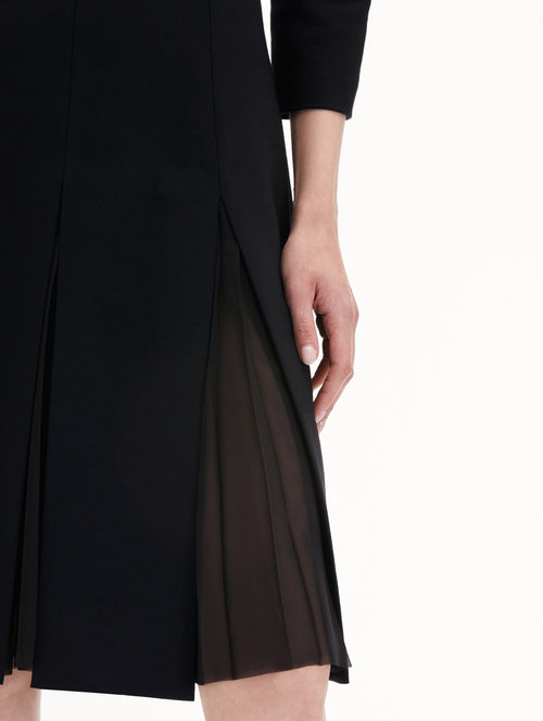 Wool & Chiffon Inset Dress
Zoom View