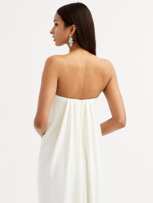 Strapless Draped Column Gown Zoom View