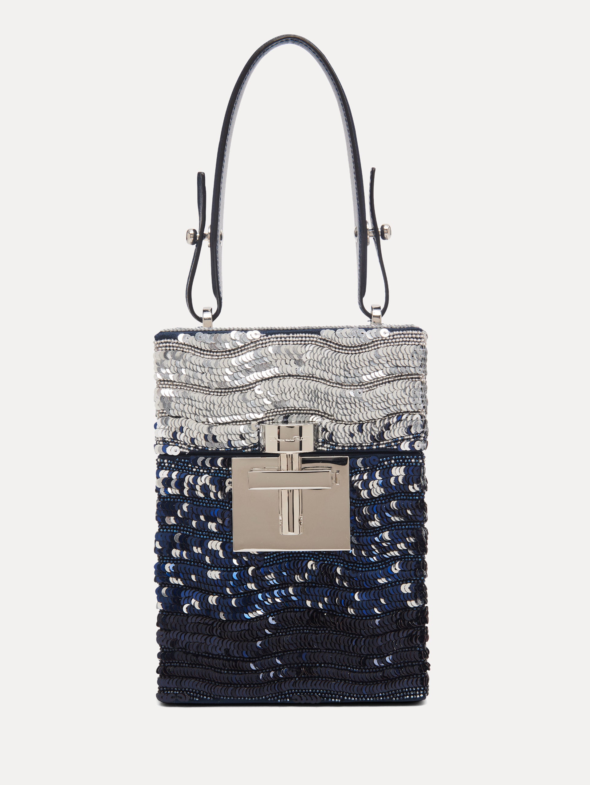 Ombré Sequin Alibi Top Handle Bag Front View