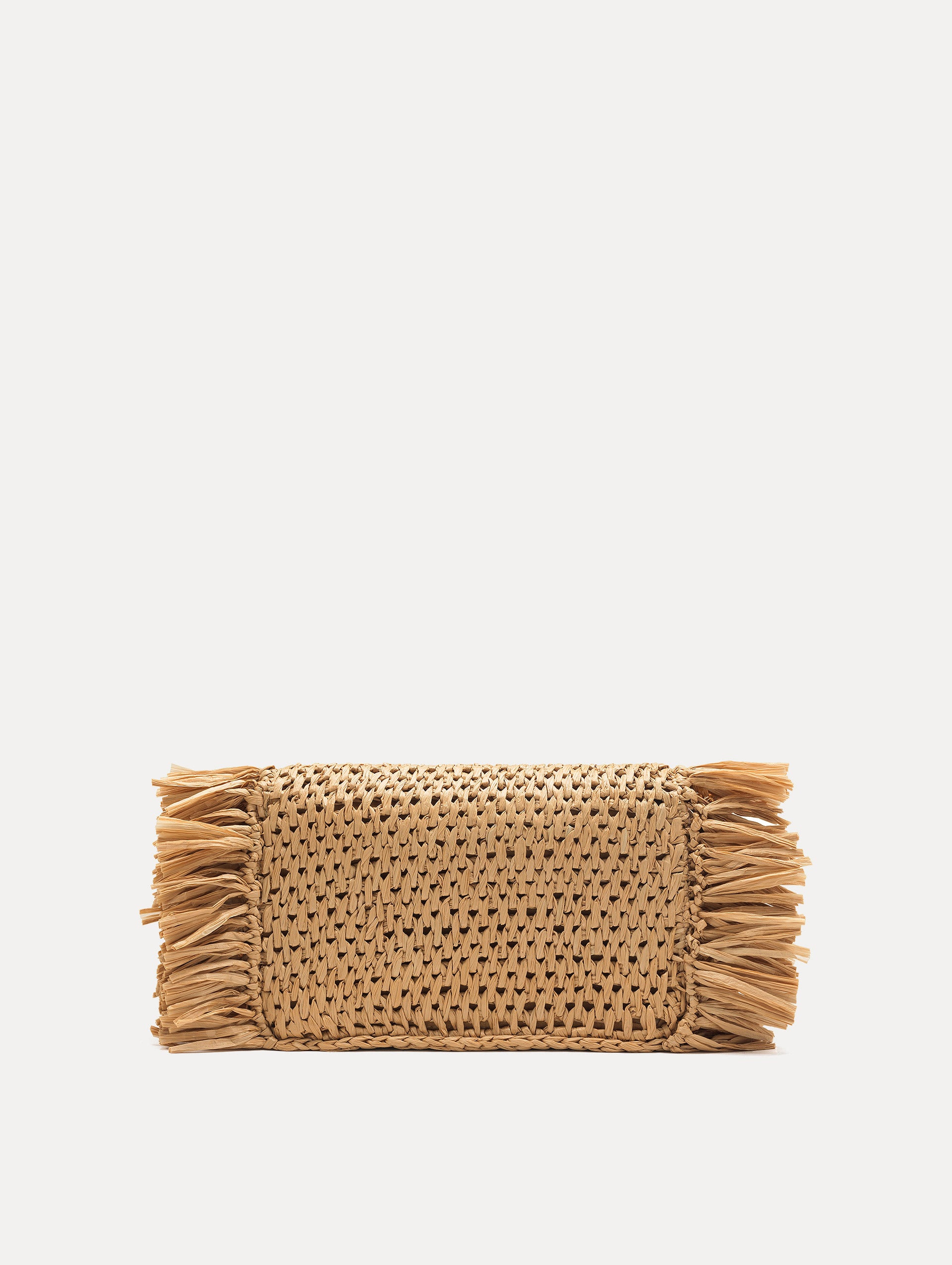 Raffia Fringe TRO Bag Back View