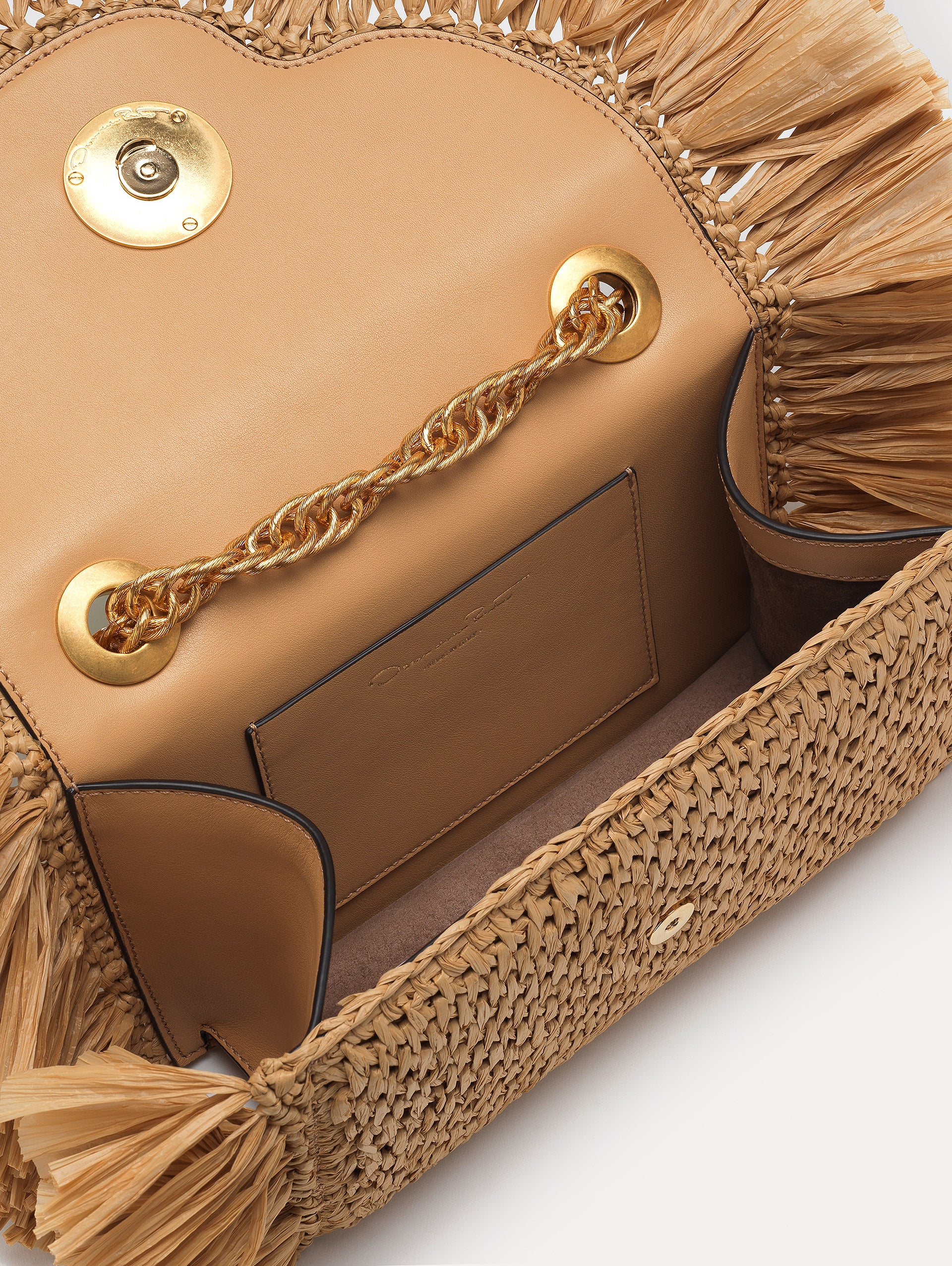 Raffia Fringe TRO Bag Zoom View