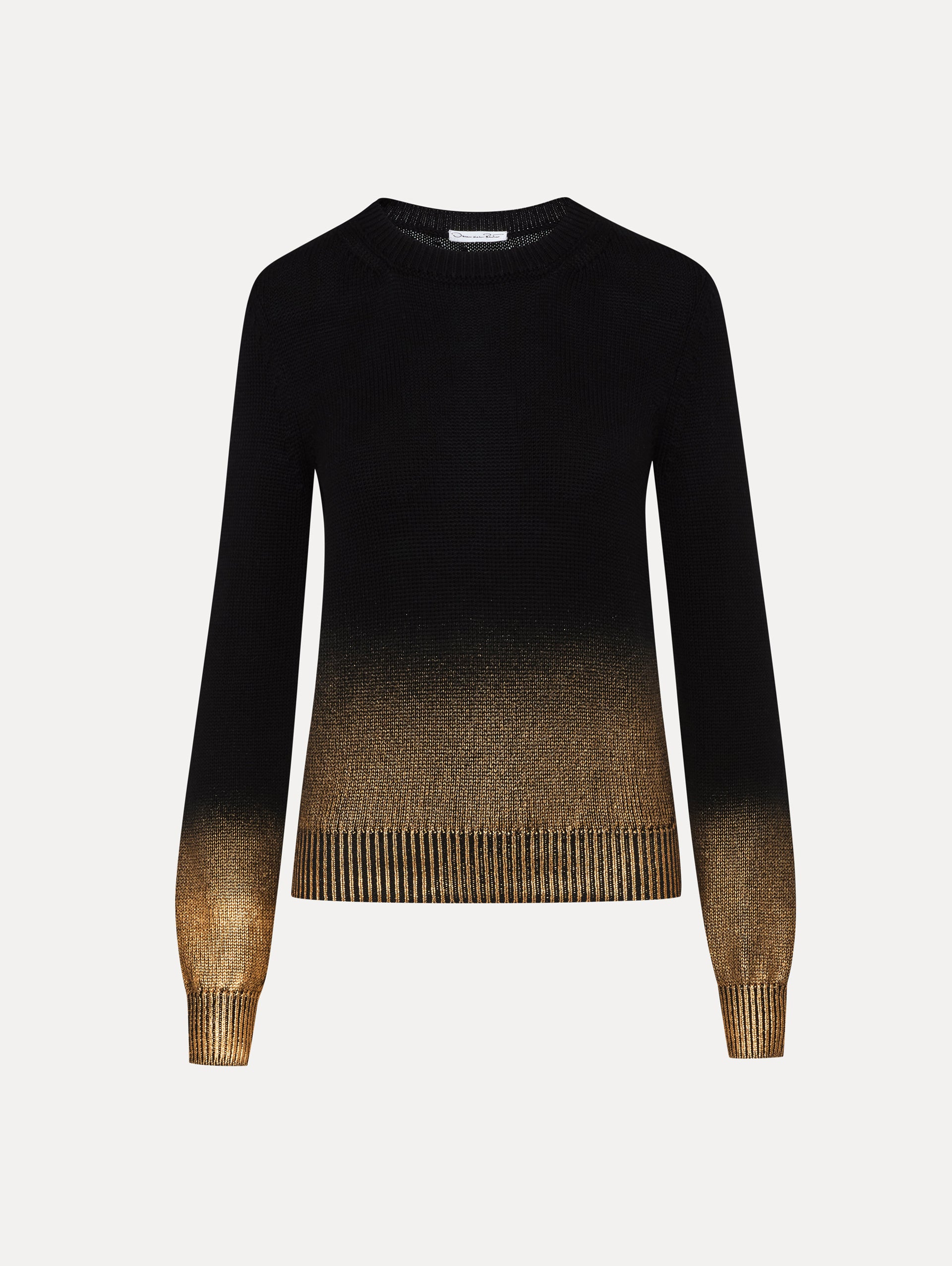 Gold Foil Printed Pullover Front View