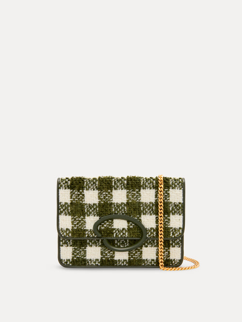 Chenille Check Tweed O Pochette Front View