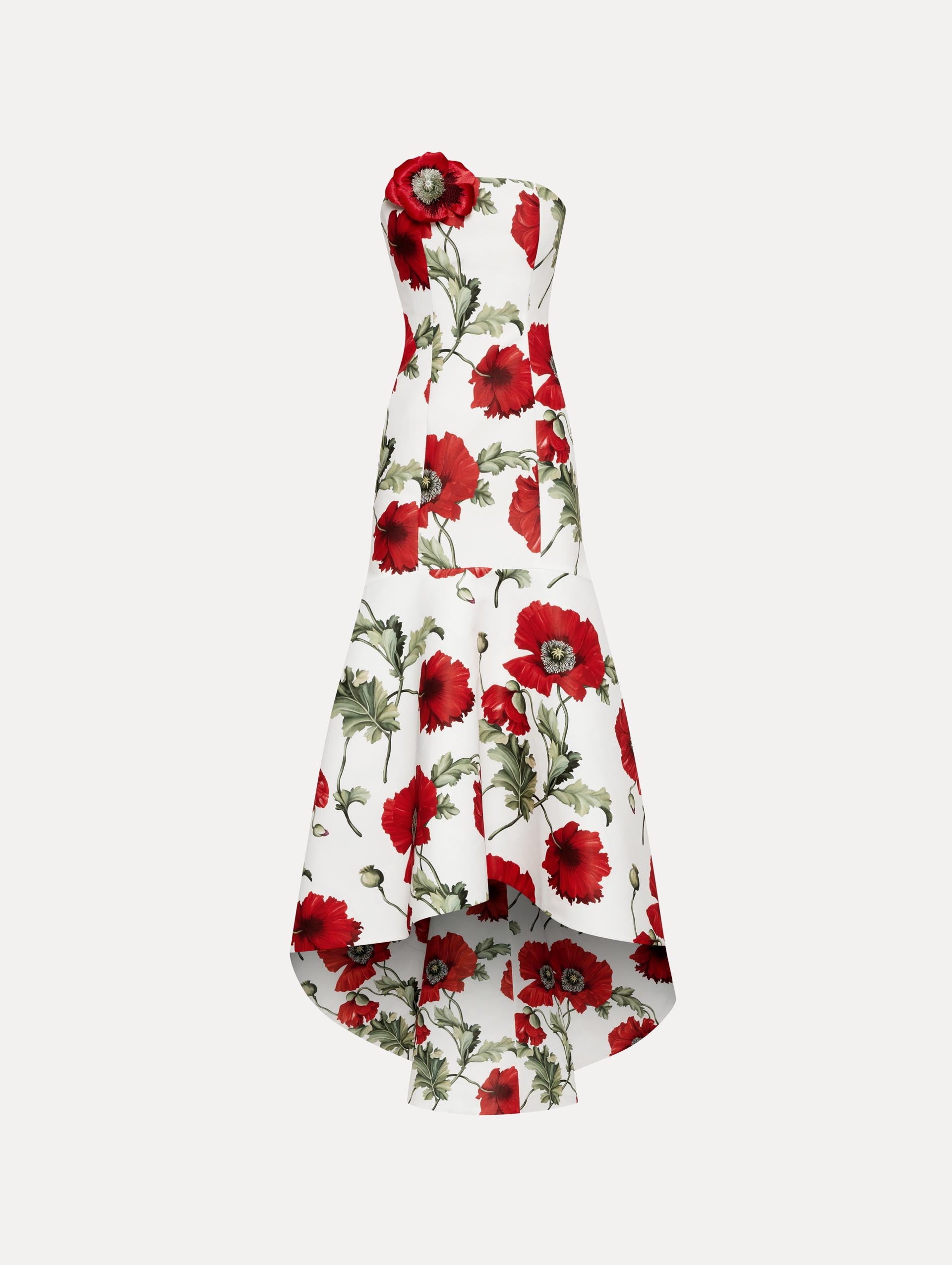 Poppy Faille Trumpet Gown Front View