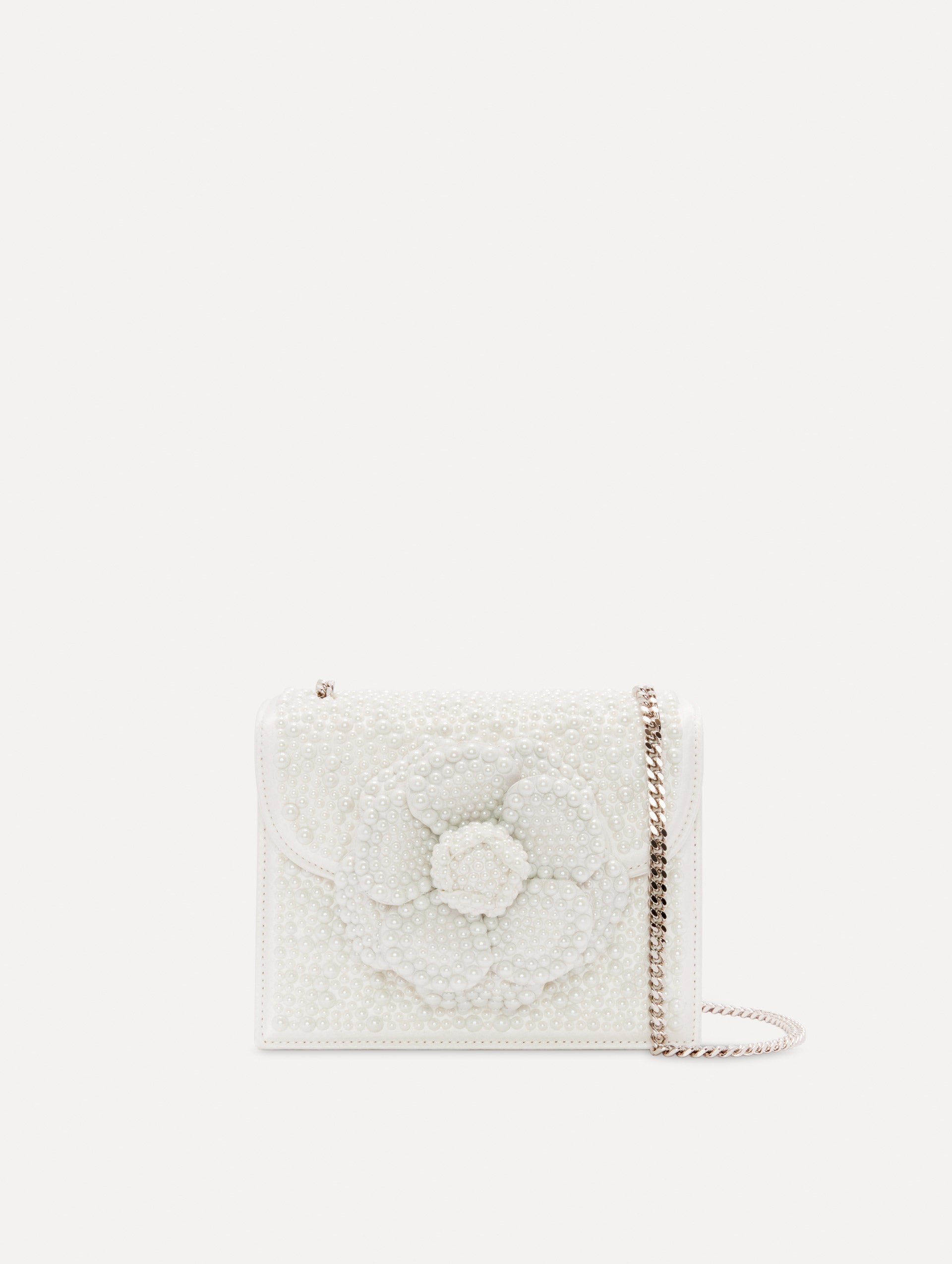 Pearl Embroidered Mini TRO Bag Front View