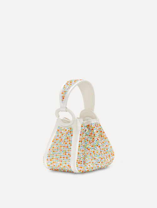 Nano Confetti Pavé O Handle Bag Front View