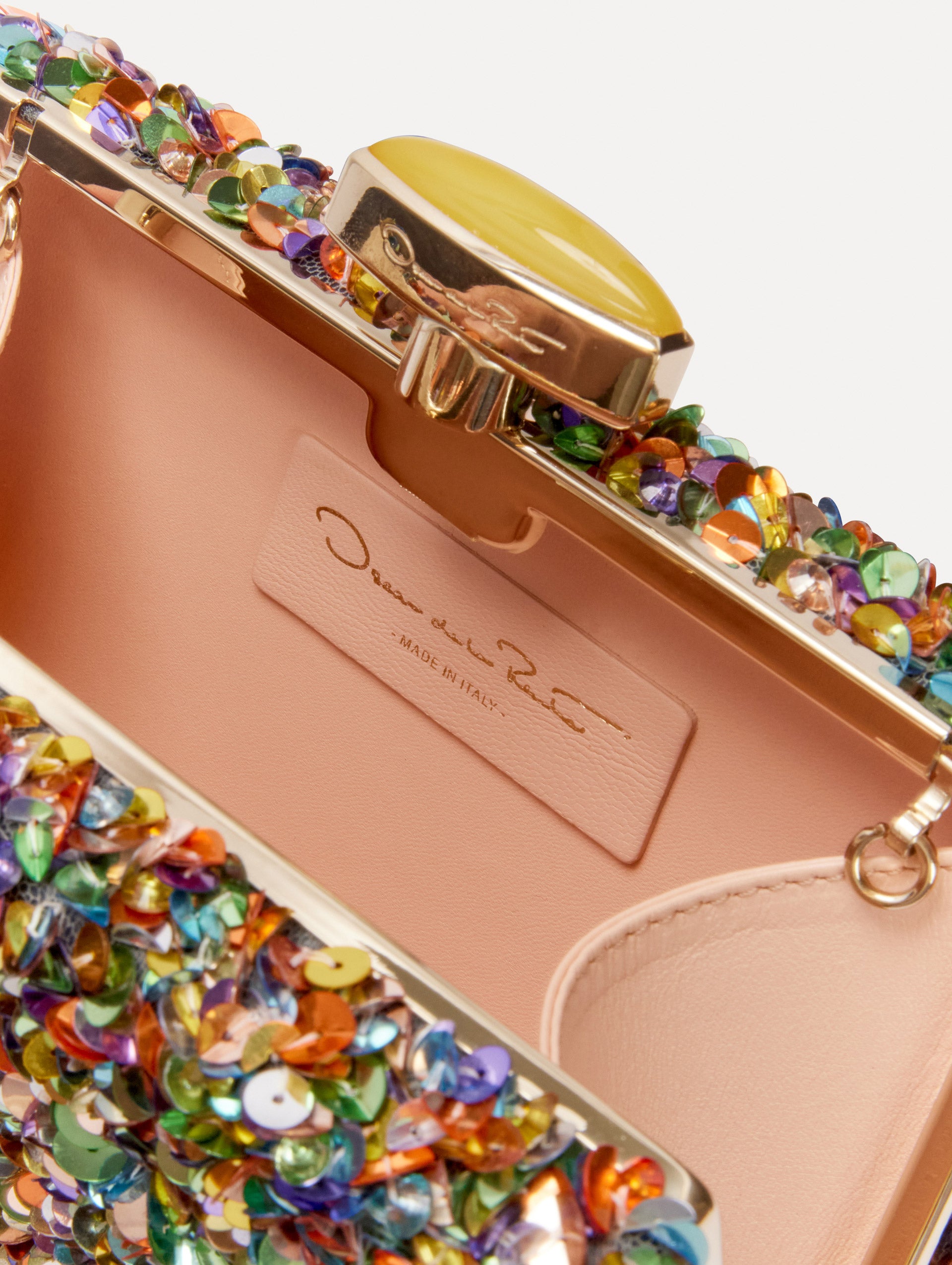 Confetti Sequin Embroidered Minaudiere Zoom View