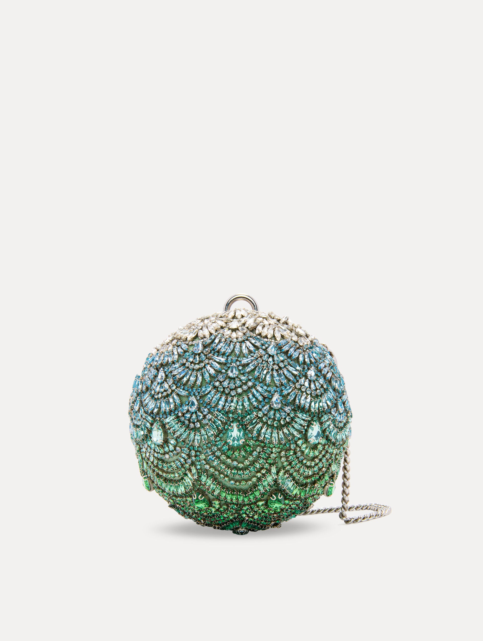 Crystal Embroidered Billiard Bag Front View