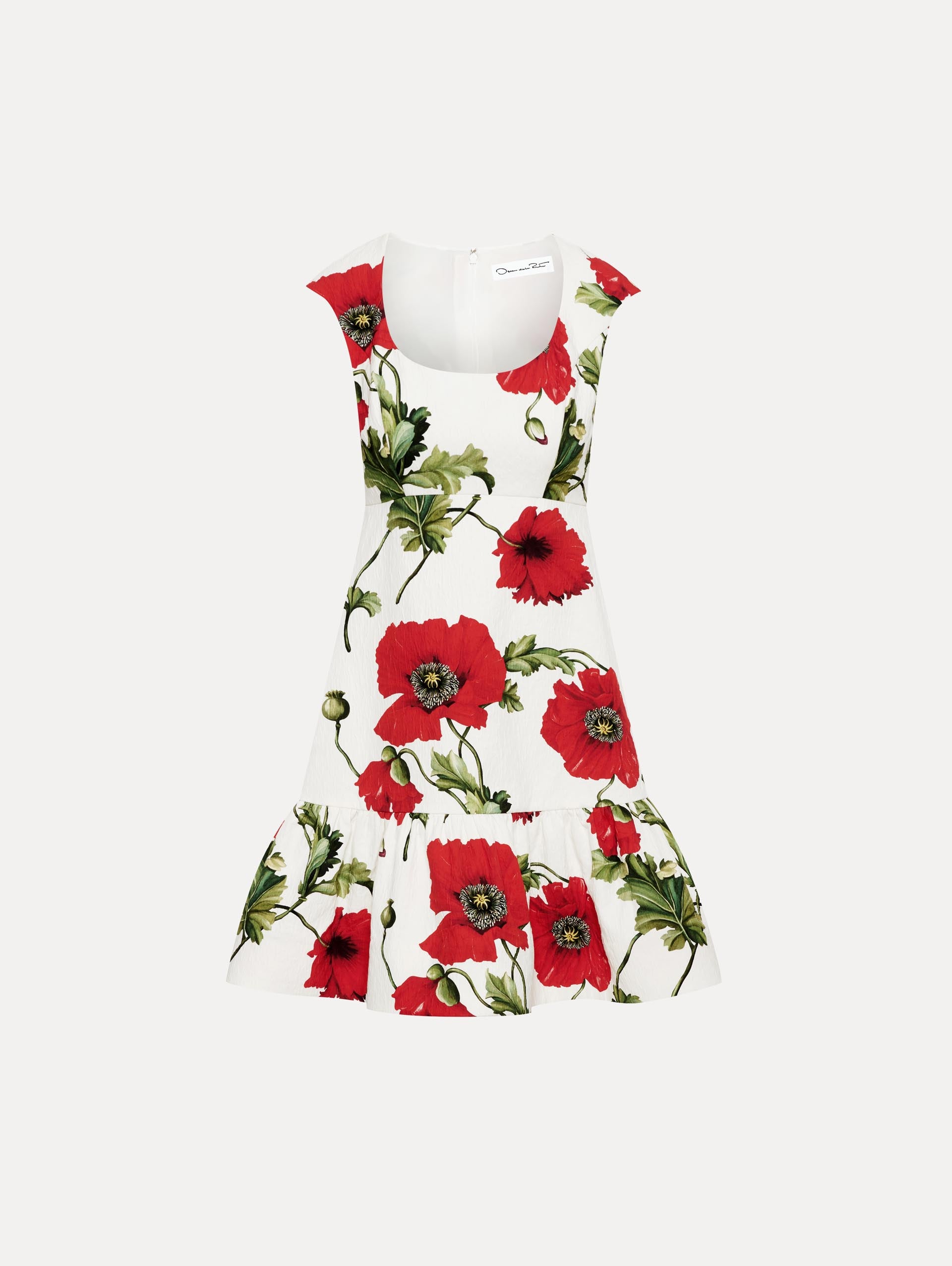 Poppy Cotton Cloqué Dress Front View