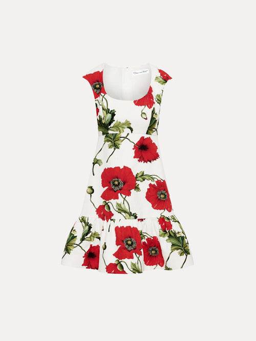 Poppy Cotton Cloqué Dress Front View