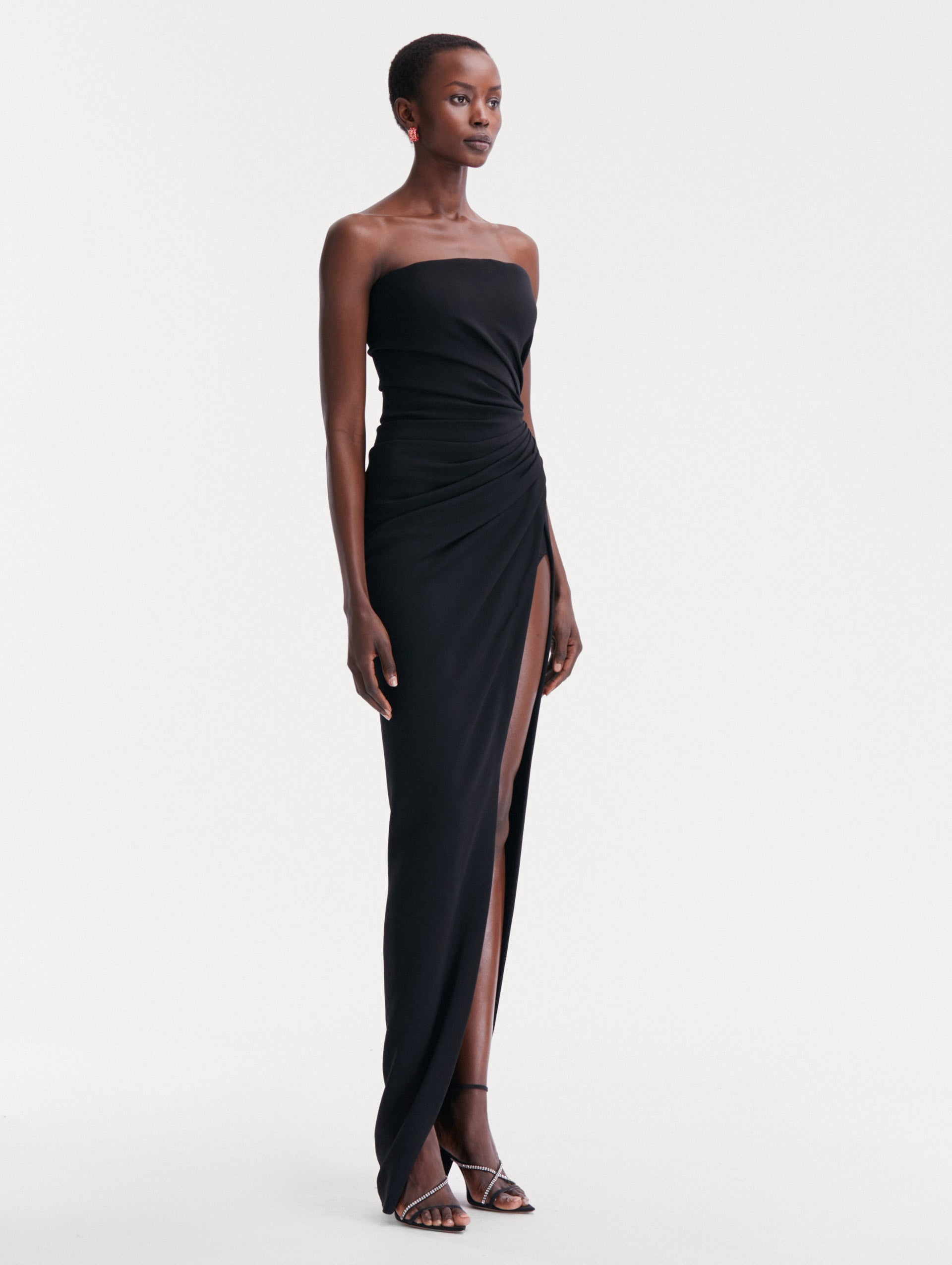 Strapless Cady Gown Side View