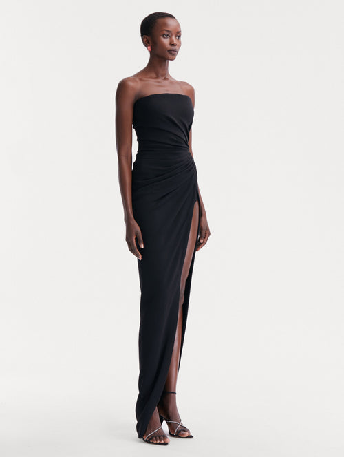 Strapless Cady Gown Side View