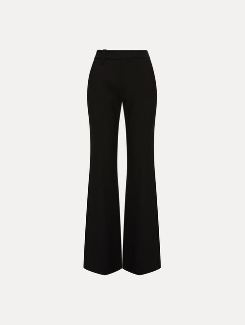 Zip Front Flare Leg Pant Front View