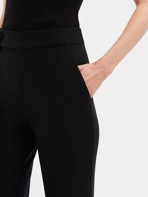 Zip Front Flare Leg Pant Zoom View