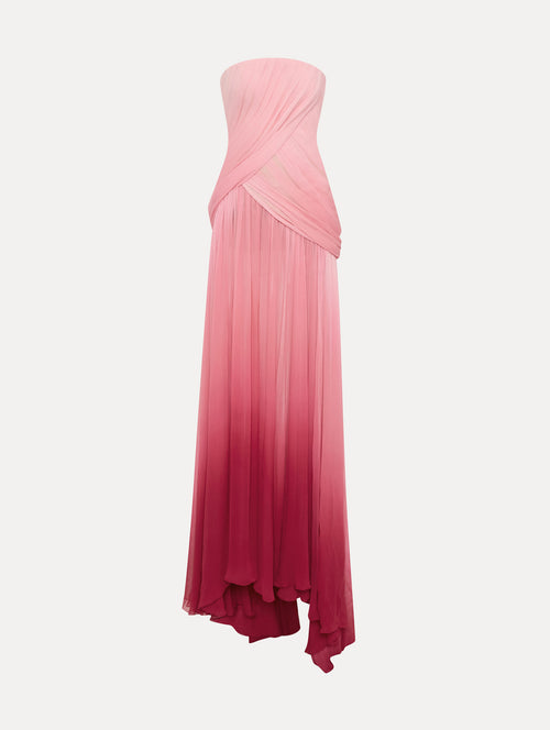 Ombré Silk Chiffon Gown