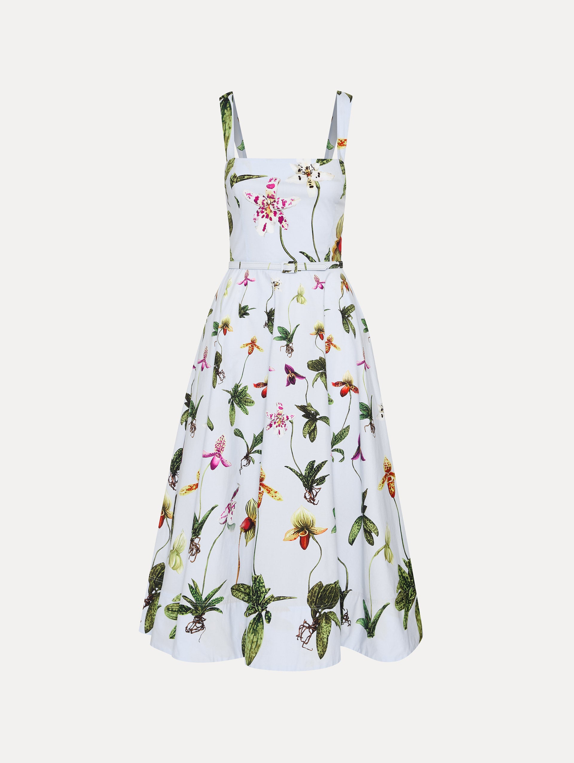 Orchid Cotton Poplin Tank Dress
Front View