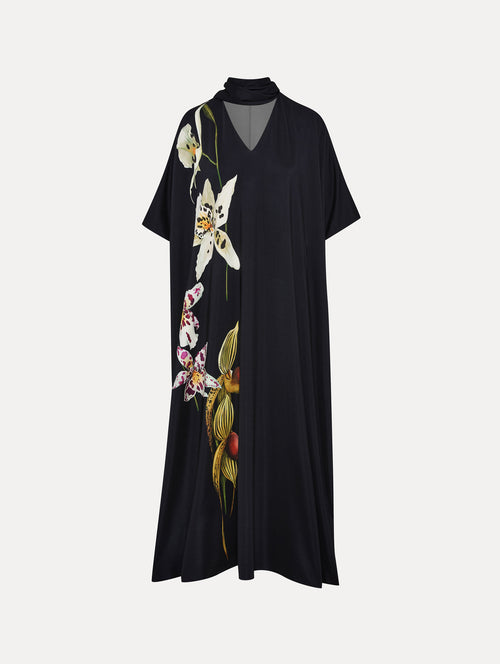 Orchid Jersey Caftan Front View