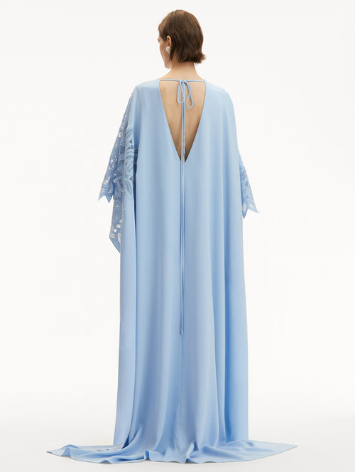 English Rose Cutout Caftan Back View