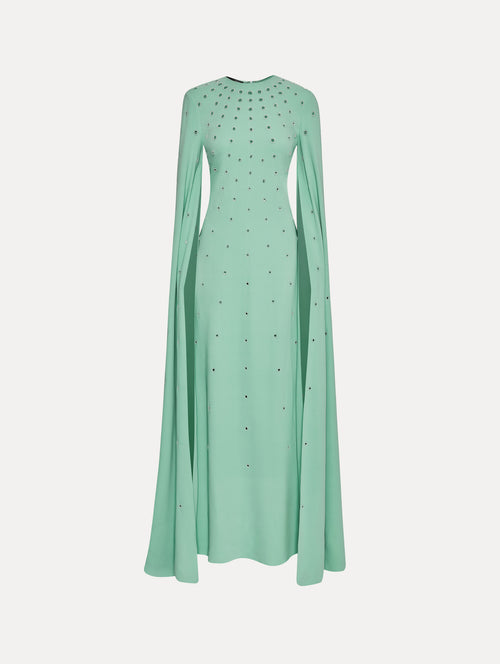 Pearl Eyelet Embroidered Caftan Front View