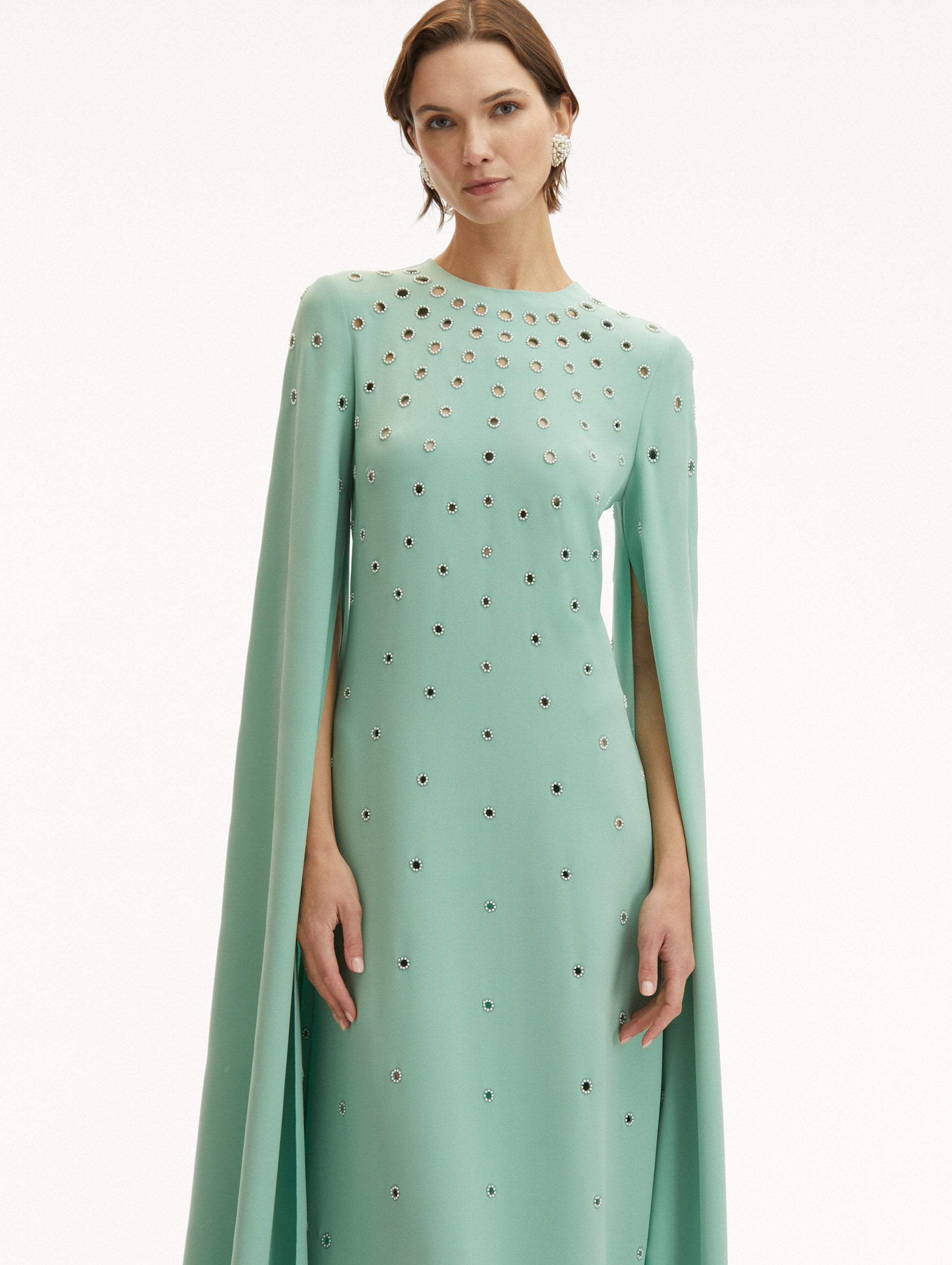 Pearl Eyelet Embroidered Caftan Zoom View