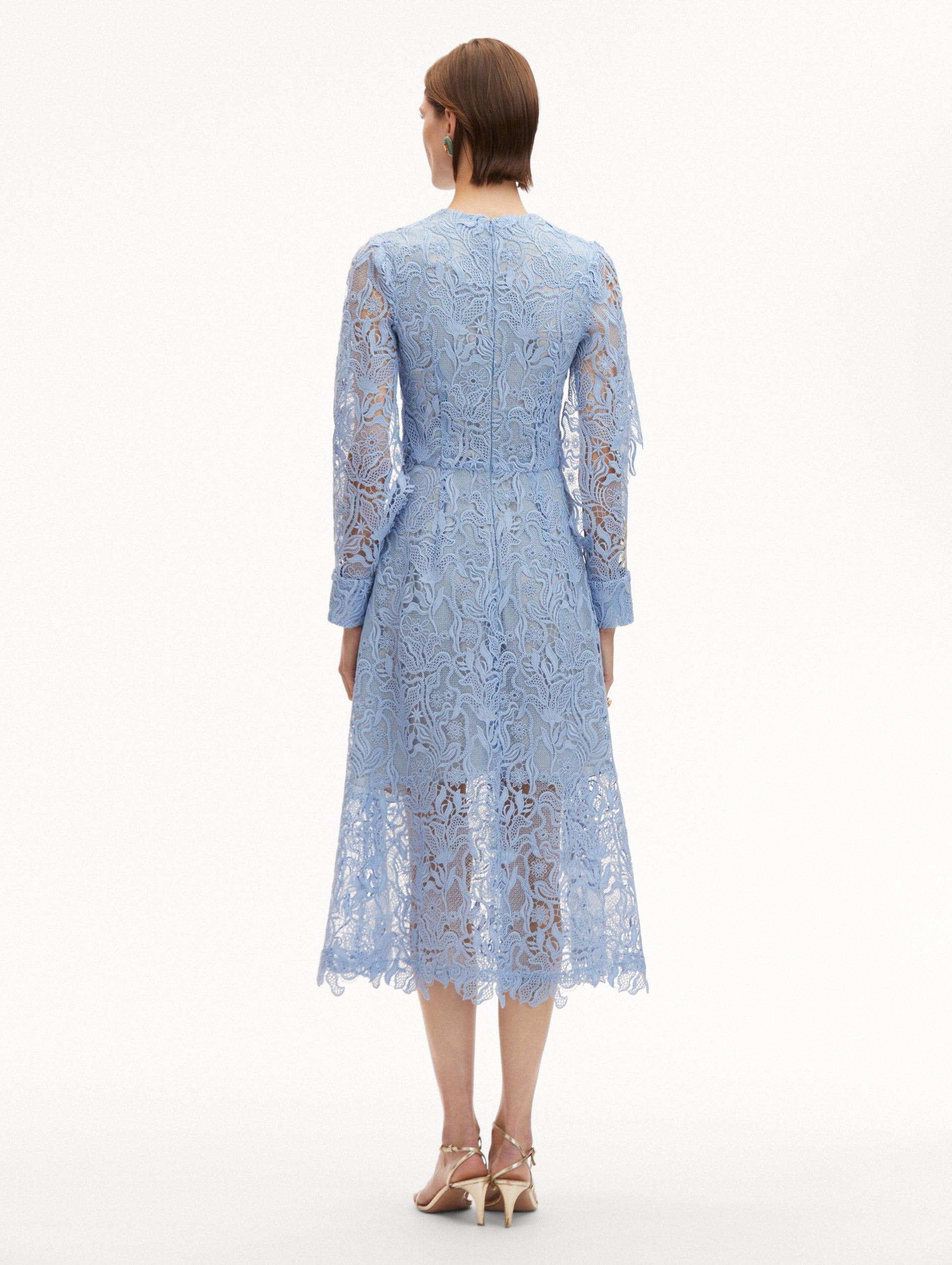 Bellflower Guipure Dress Back View