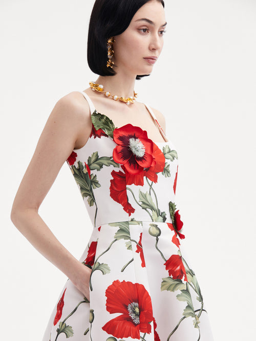 Poppy Embroidered Scoop Neck Dress Zoom View