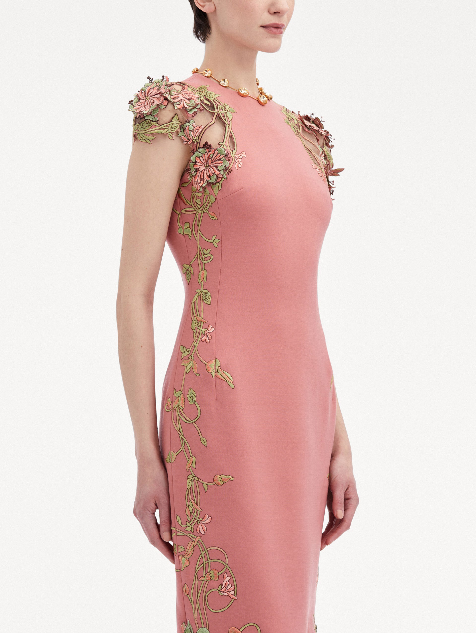 Art Nouveau Pencil Dress Zoom View