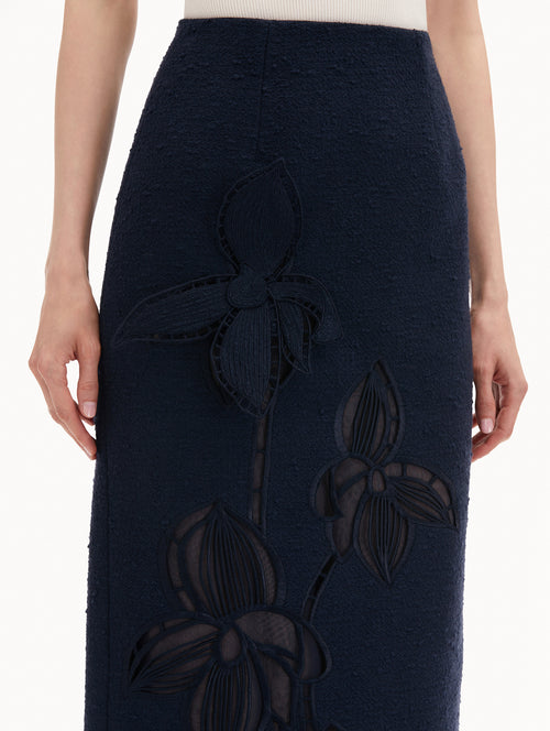 Orchid Embroidered Tweed Skirt
Zoom View