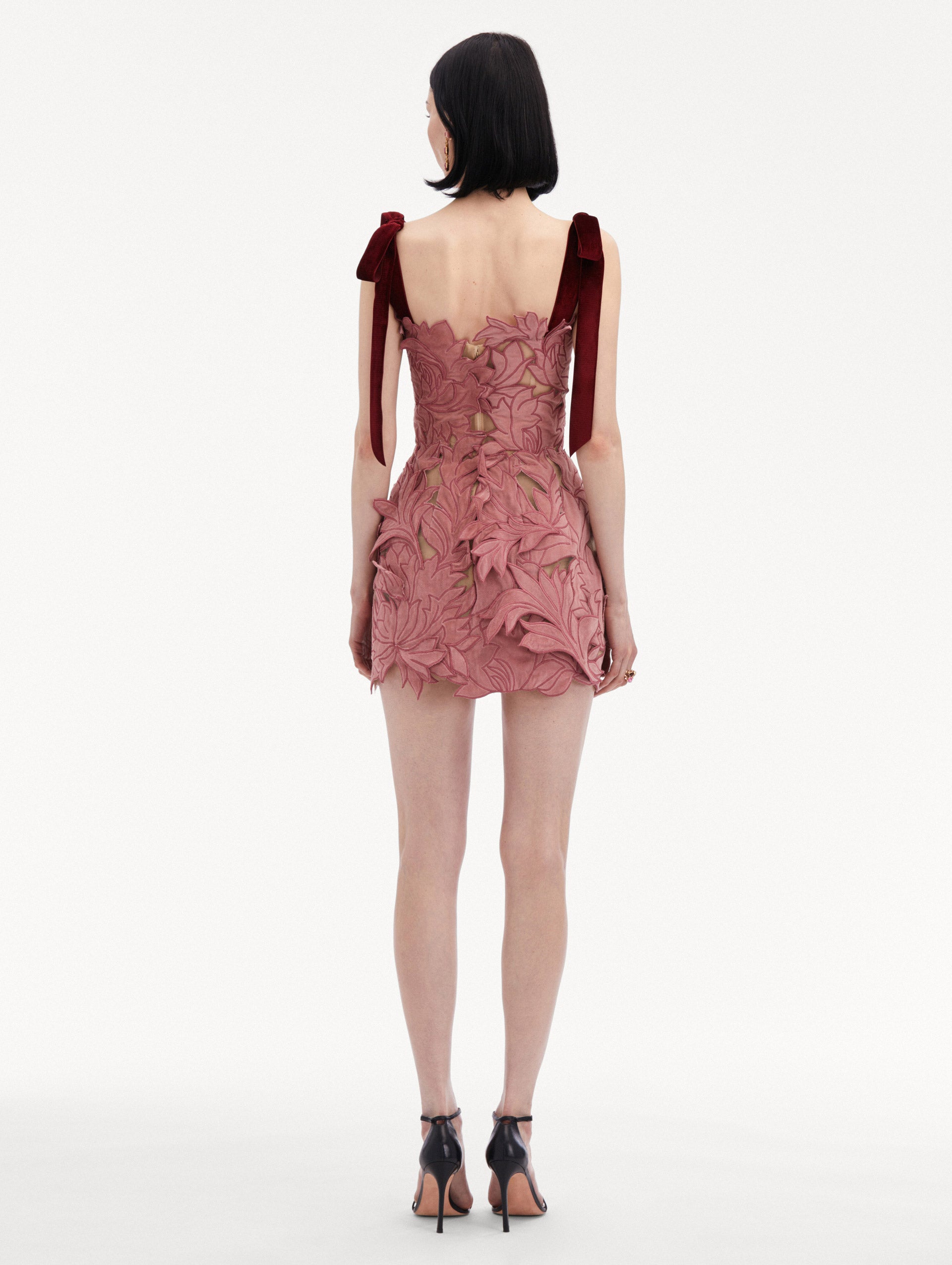 Peony Velvet Guipure Cocktail Dress