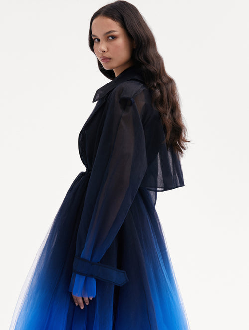 Ombré Tulle Opera Coat Zoom View