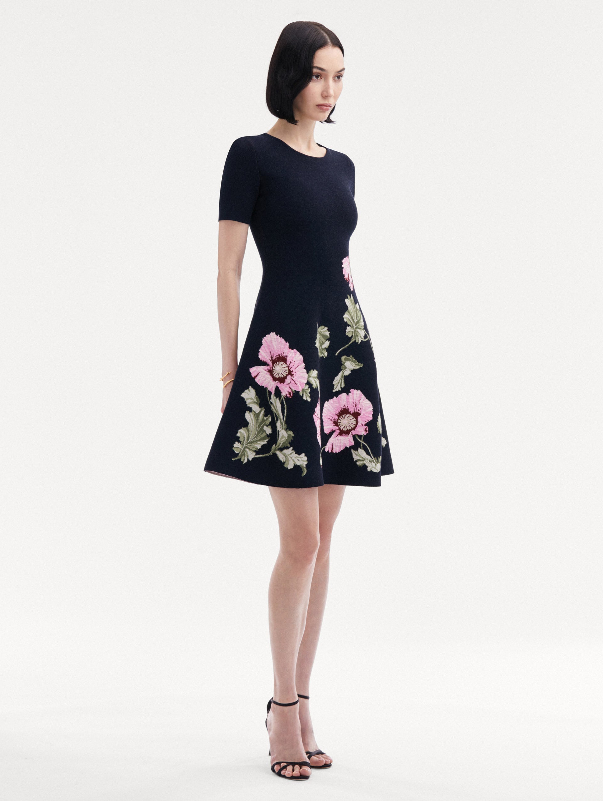 Poppy Jacquard Dress Side View